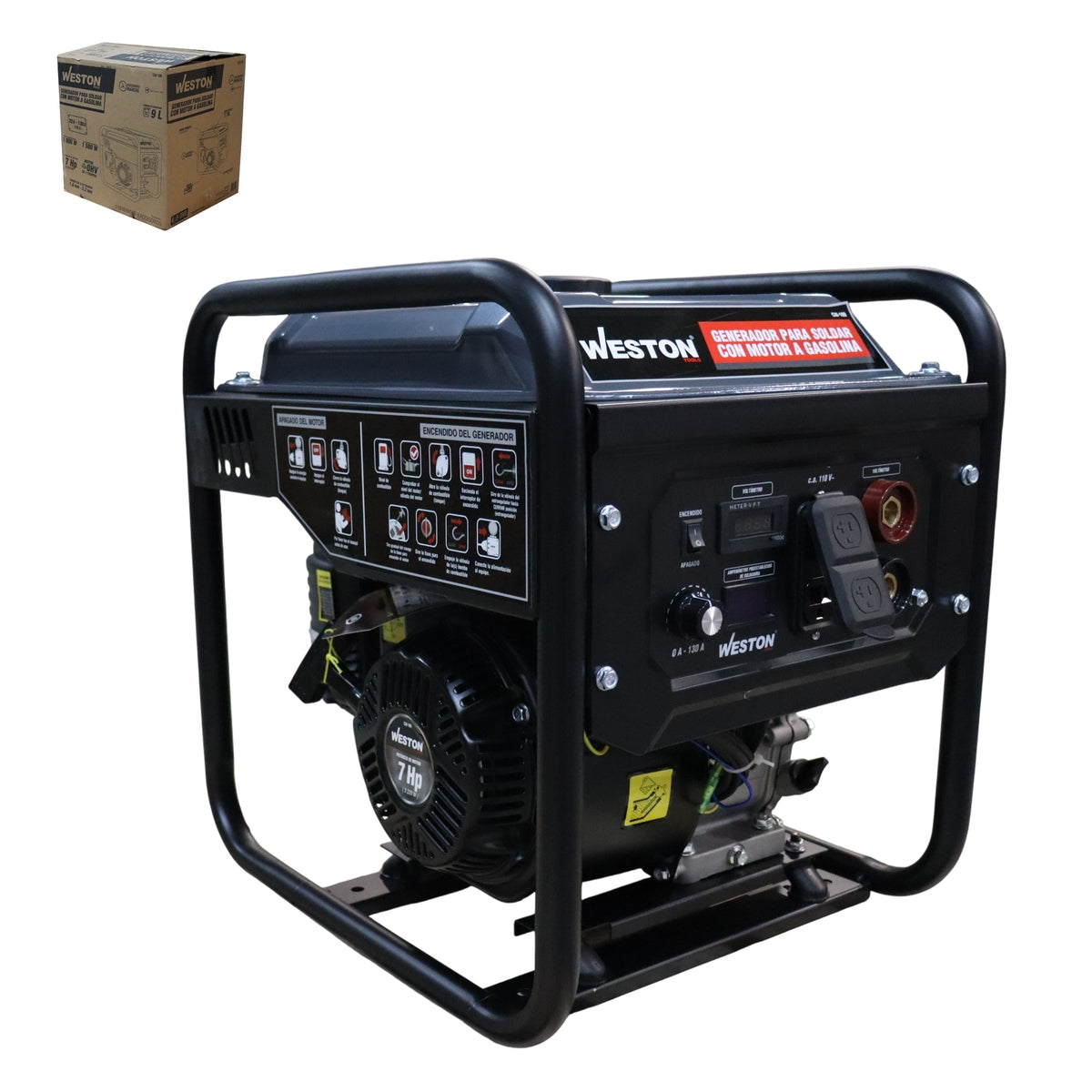 SOLDADORA C/MOTOR A GASOLINA 130A 7 HP