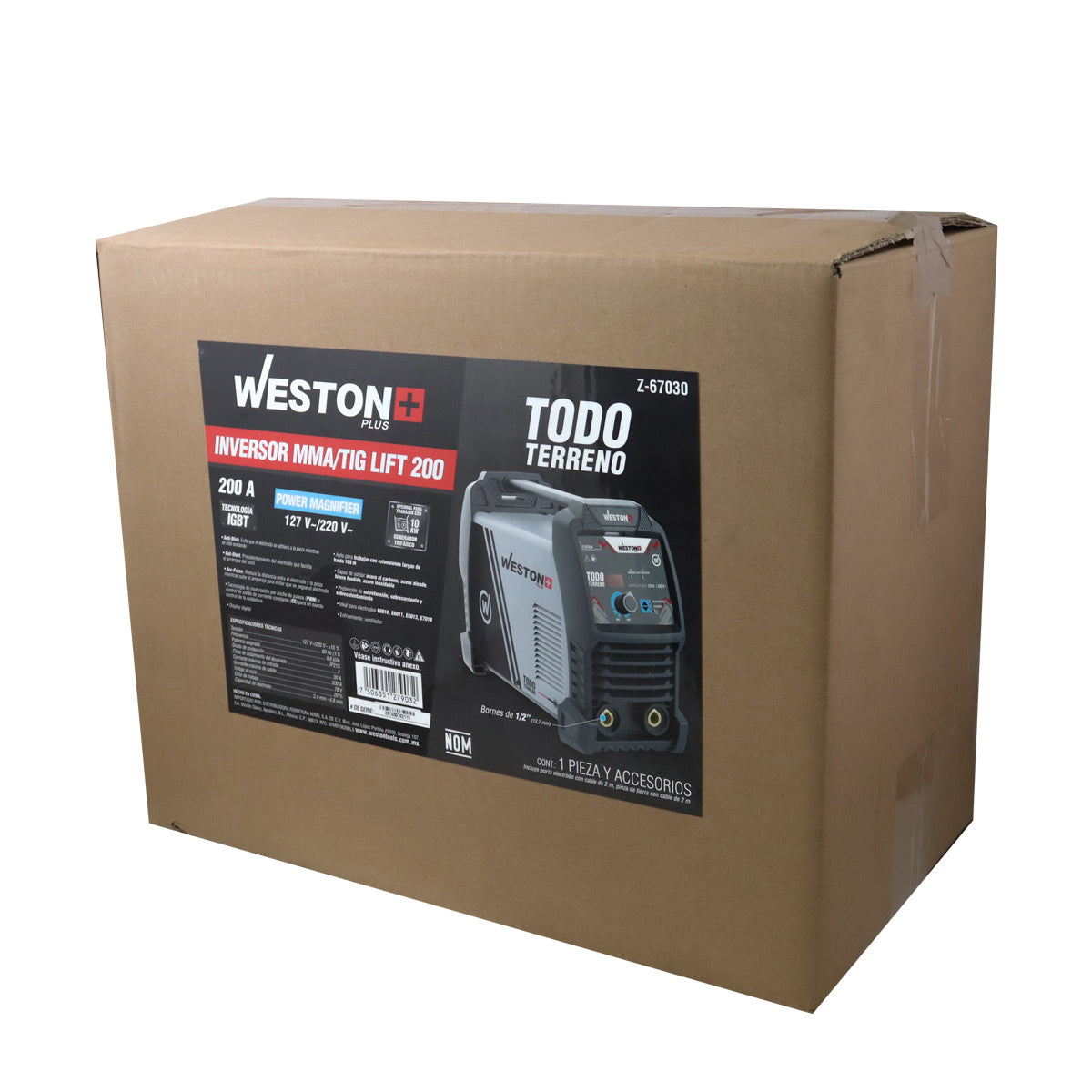INVERSOR MMA/TIG LIFT 200 WESTON