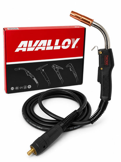 PISTOLA MIG TIPO TW 300 AMP CON CONECTOR EURO AVALLOY