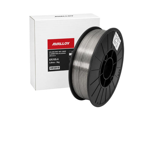 MICROALAMBRE PARA SOLDADURA ACERO AL CARBON CON FUNDENTE 5KG 0.9mm AVALLOY
