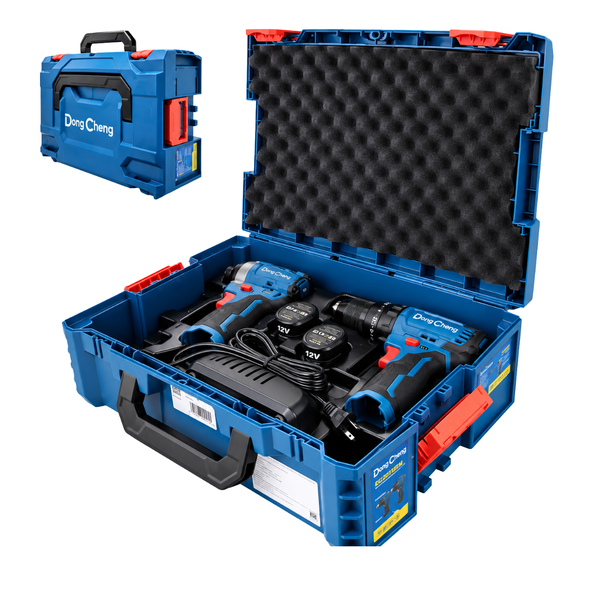 KIT TALADRO + ATORNILLADOR INALAMBRICO SIN CARBONES 12V MAX/2.0Ahx2 (DCPL04-8 + DCJZ23-10i) DCKIT25EK