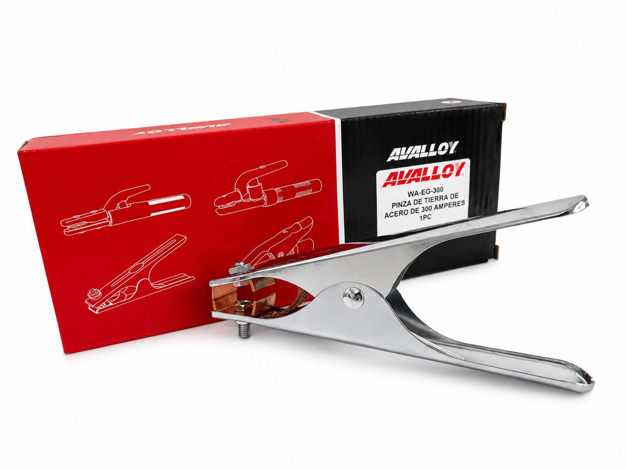 PINZA DE TIERRA DE ACERO 300AMP AVALLOY