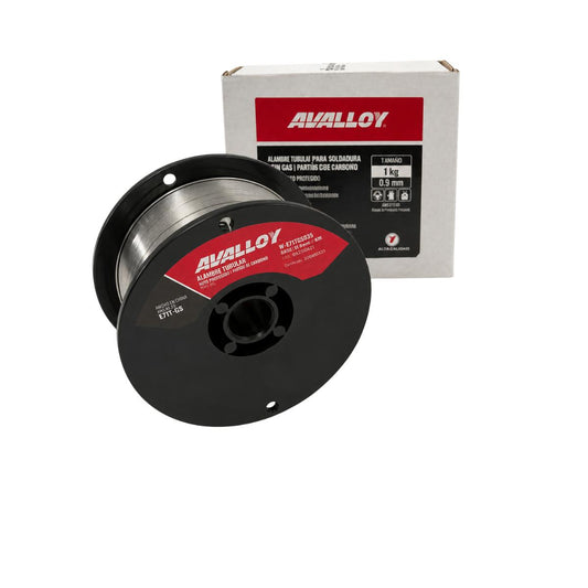 MICROALAMBRE PARA SOLDADURA ACERO AL CARBON CON FUNDENTE 1KG AVALLOY