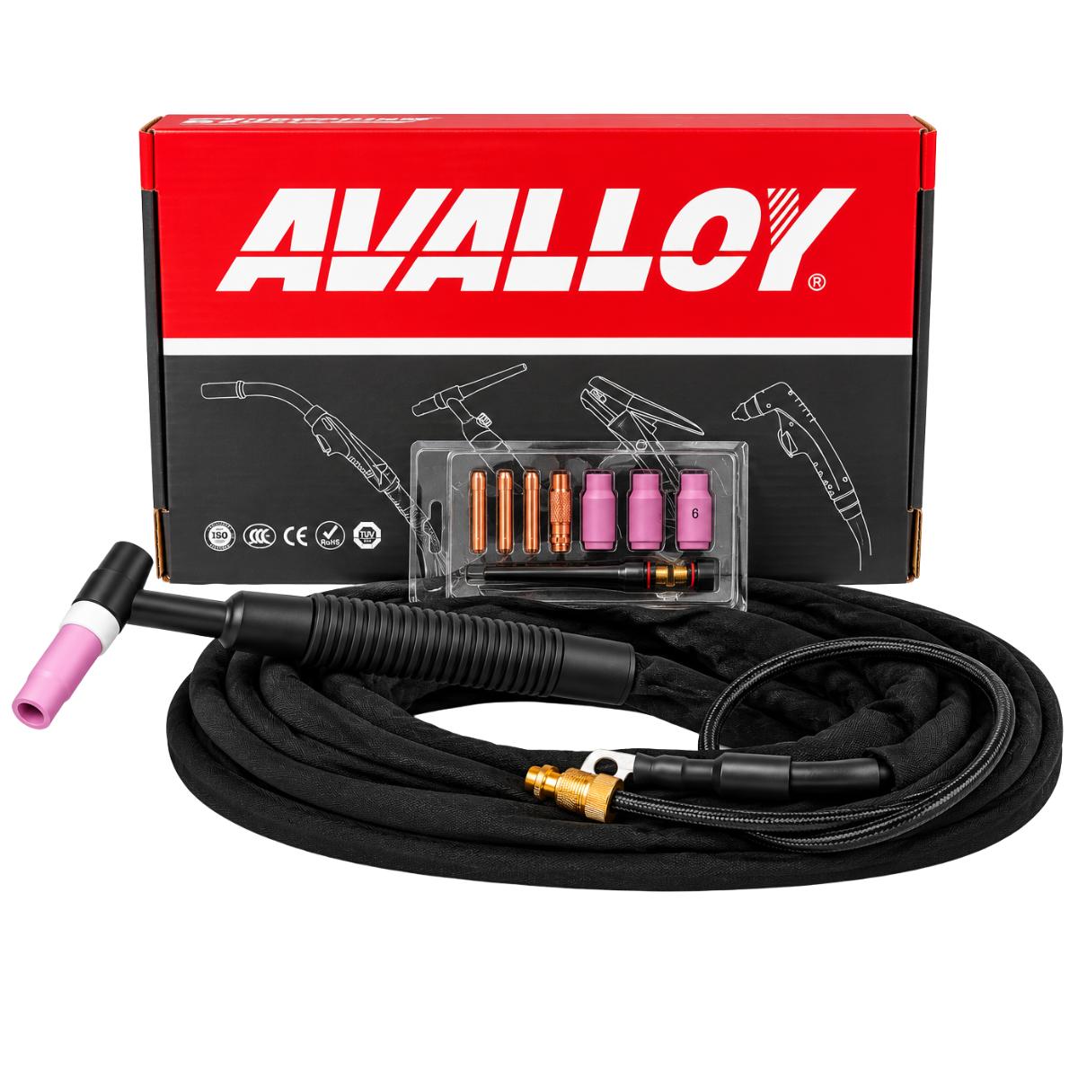 ANTORCHA TIG 2 VIAS SERIE 26 FLEXIBLE CON VALVULA 200 AMP