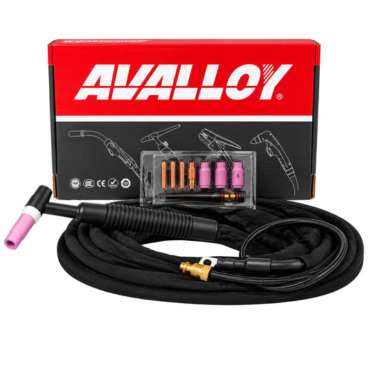 ANTORCHA TIG 2 VIAS SERIE 26 FLEXIBLE CON VALVULA 200 AMP