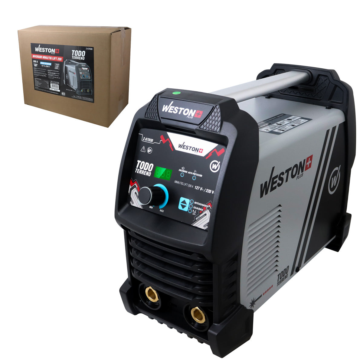 INVERSOR MMA 200AMP TODO TERRENO 110/220V 1 FASE PLUS