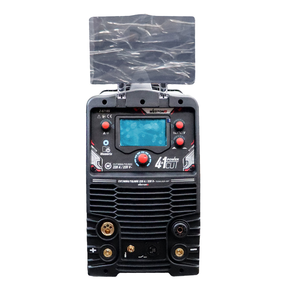 INVERSOR MULTIPROCESO 4 EN 1 MMA/TIG/MIG/CUT 220A 220V AC/DC