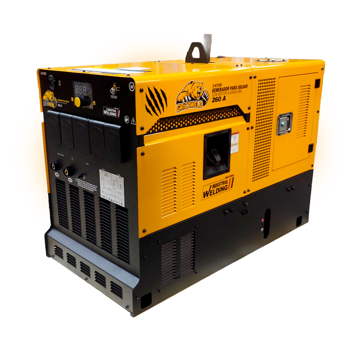 GENERADOR P/SOLDAR C/MOTOR A GASOLINA LONCIN 260A (INICIO ELEC. 110/220V) GRIZZWELD