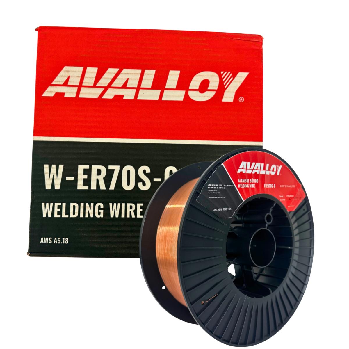 ALAMBRE SOLIDO ACERO AL CARBON 5KG WELDING WIRE AVALLOY